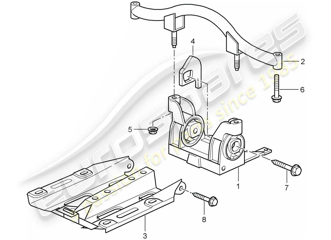 porsche 2009 (997-2 gt3) transmission suspension part diagram