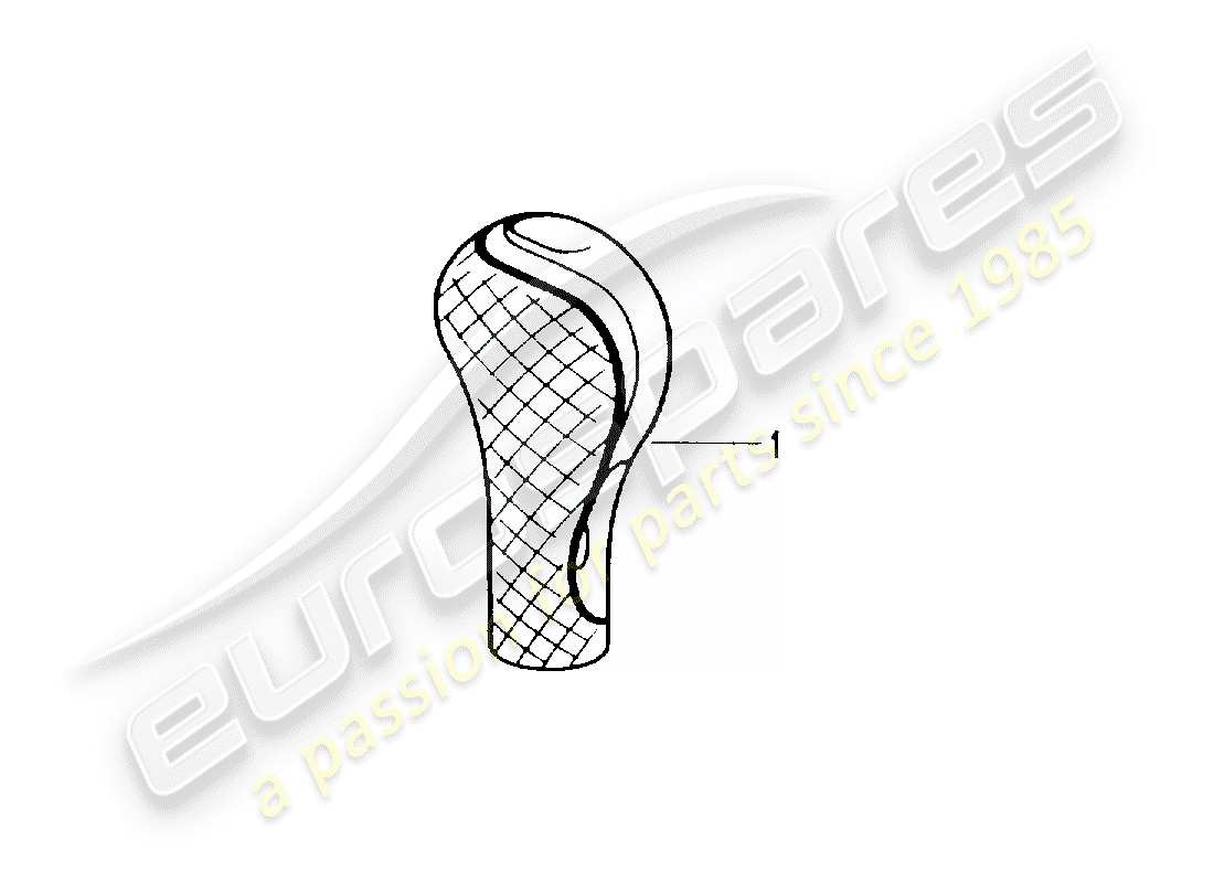 porsche 2002 (tequipment) selector lever parts diagram