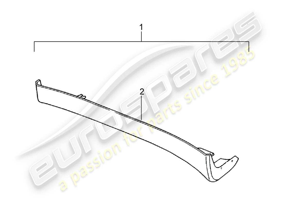 porsche 2011 (tequipment) side member trim parts diagram