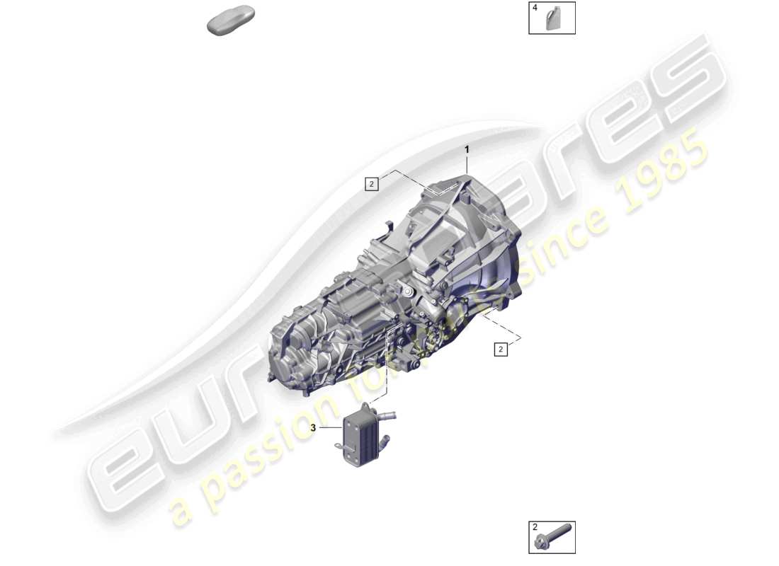 porsche 2020 (718 cayman) manual gearbox parts diagram