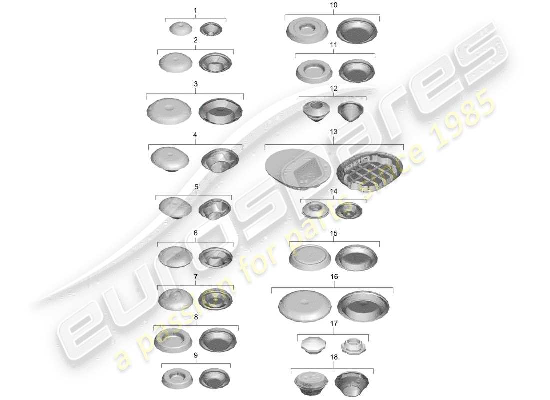 porsche 2018 (718 boxster) plug part diagram