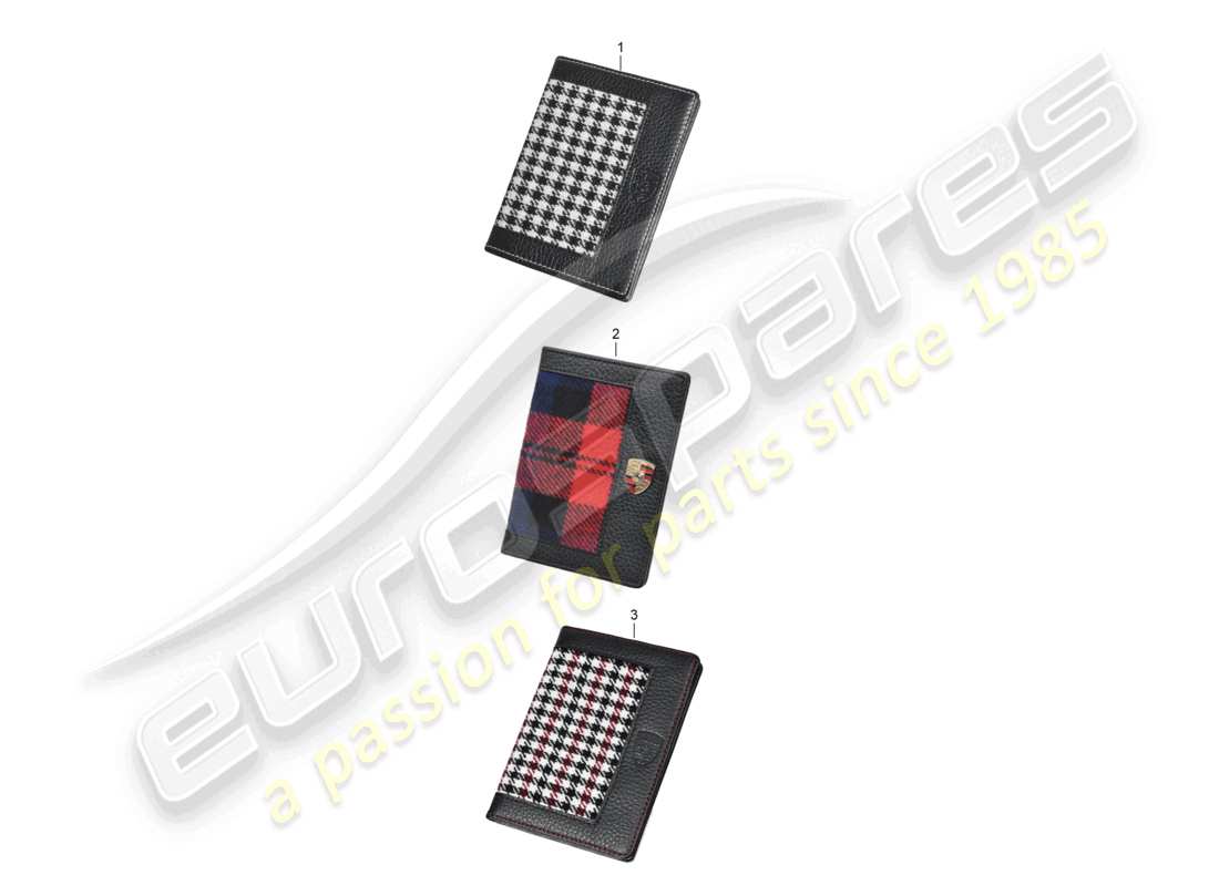porsche 2012 (987 cayman) holder for pt i of reg. cert. part diagram