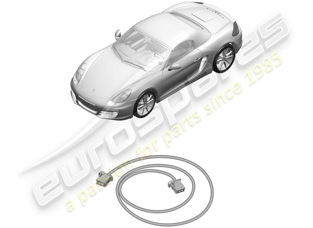 porsche 2012 (981 boxster) light fibre optic part diagram