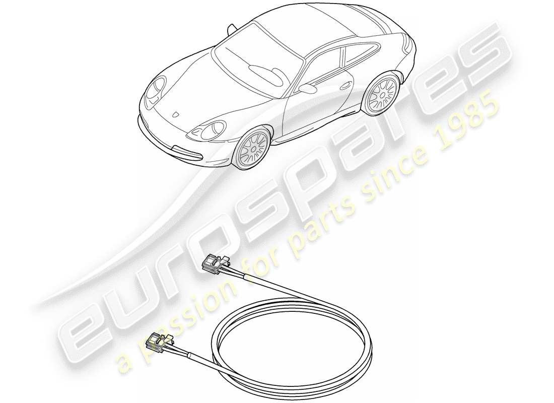 porsche 2000 (996) light fibre optic - d - mj 2003>> part diagram