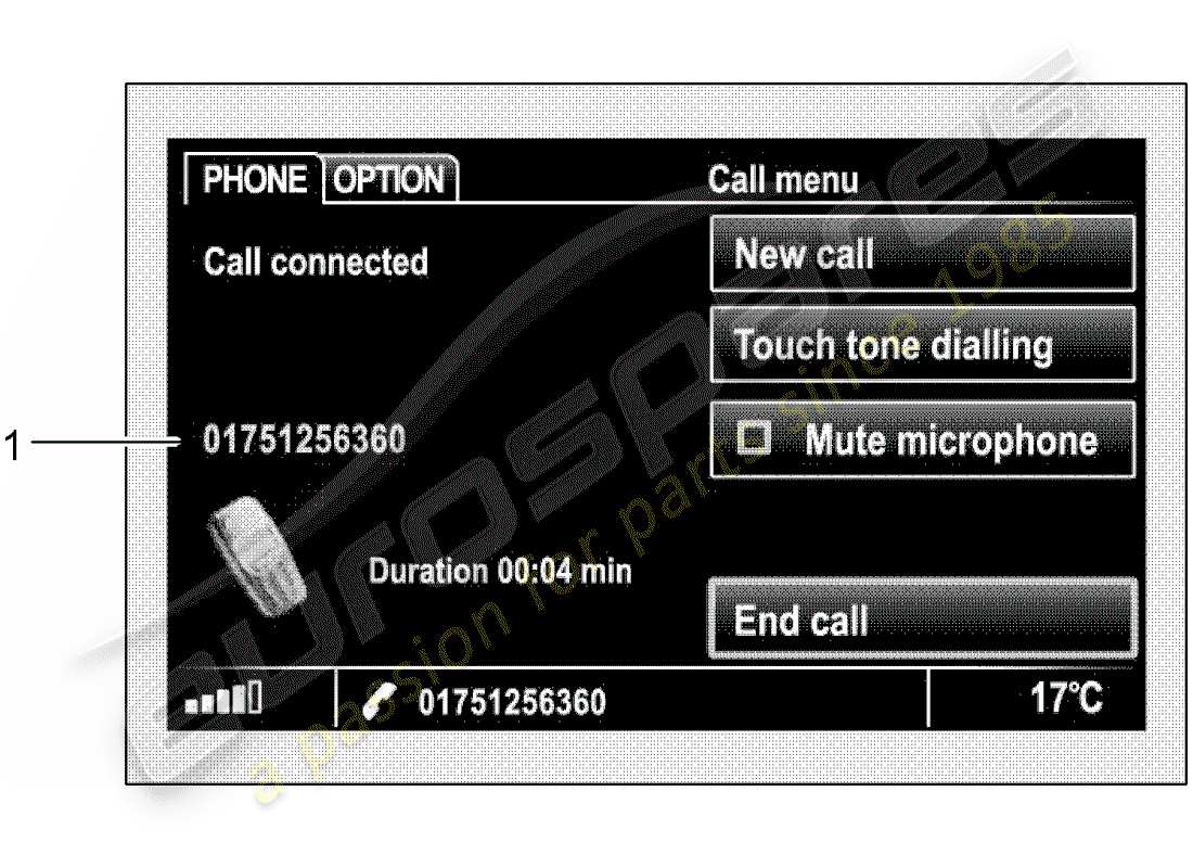 porsche 2012 (tequipment cayenne) installation kit part diagram