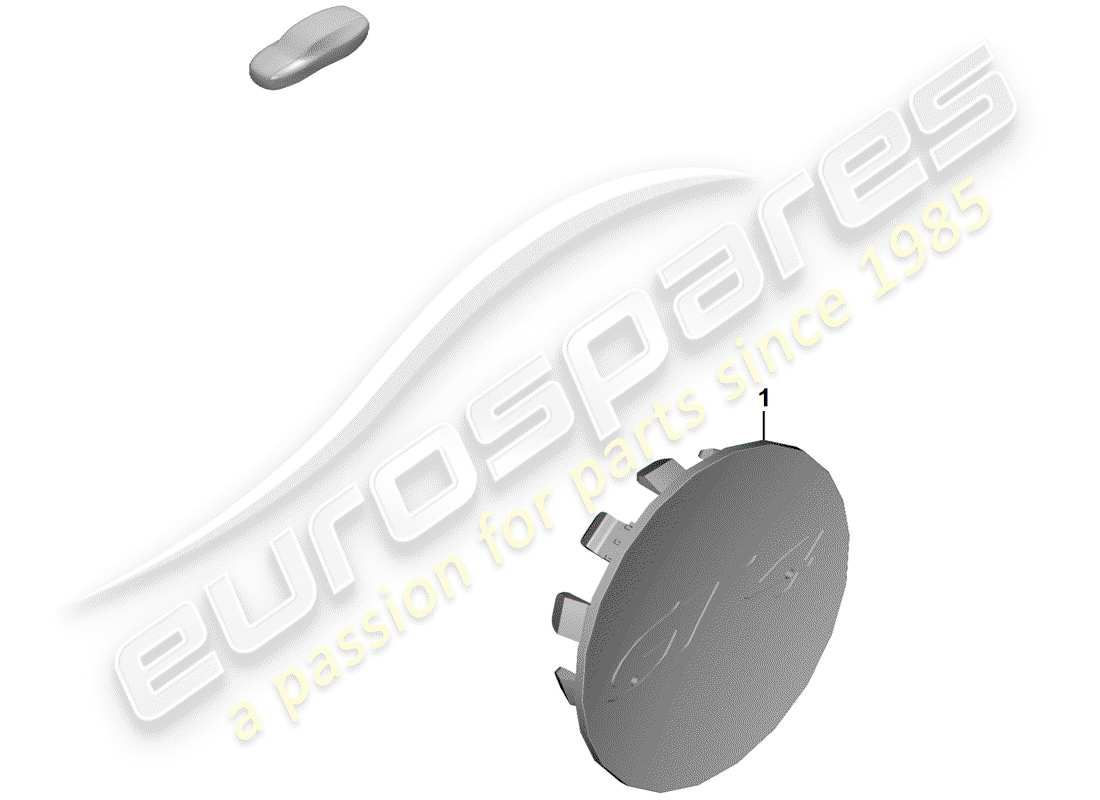 porsche 2019 (718 boxster spyder) wheel cap part diagram