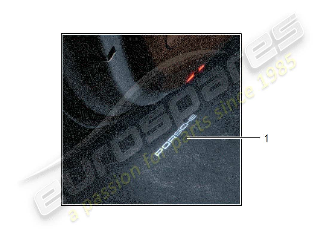 porsche 2006 (tequipment cayenne) led lamp part diagram