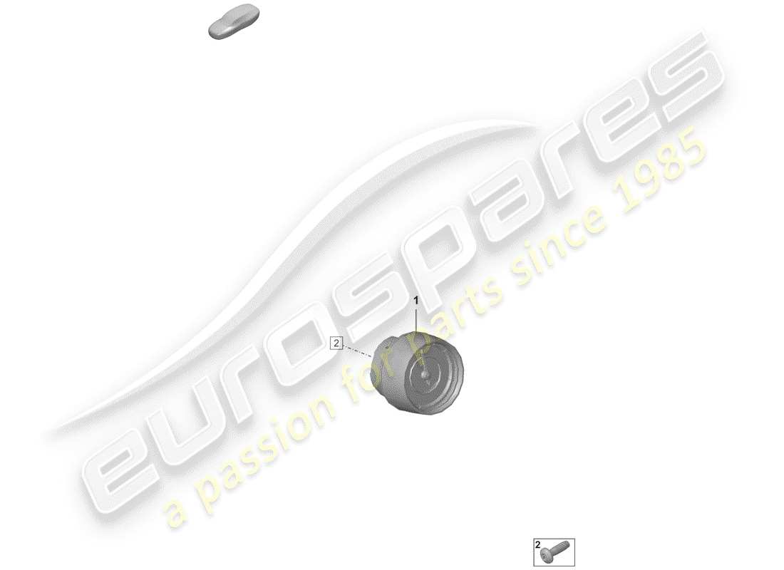 porsche 2019 (992-1) digital clock parts diagram