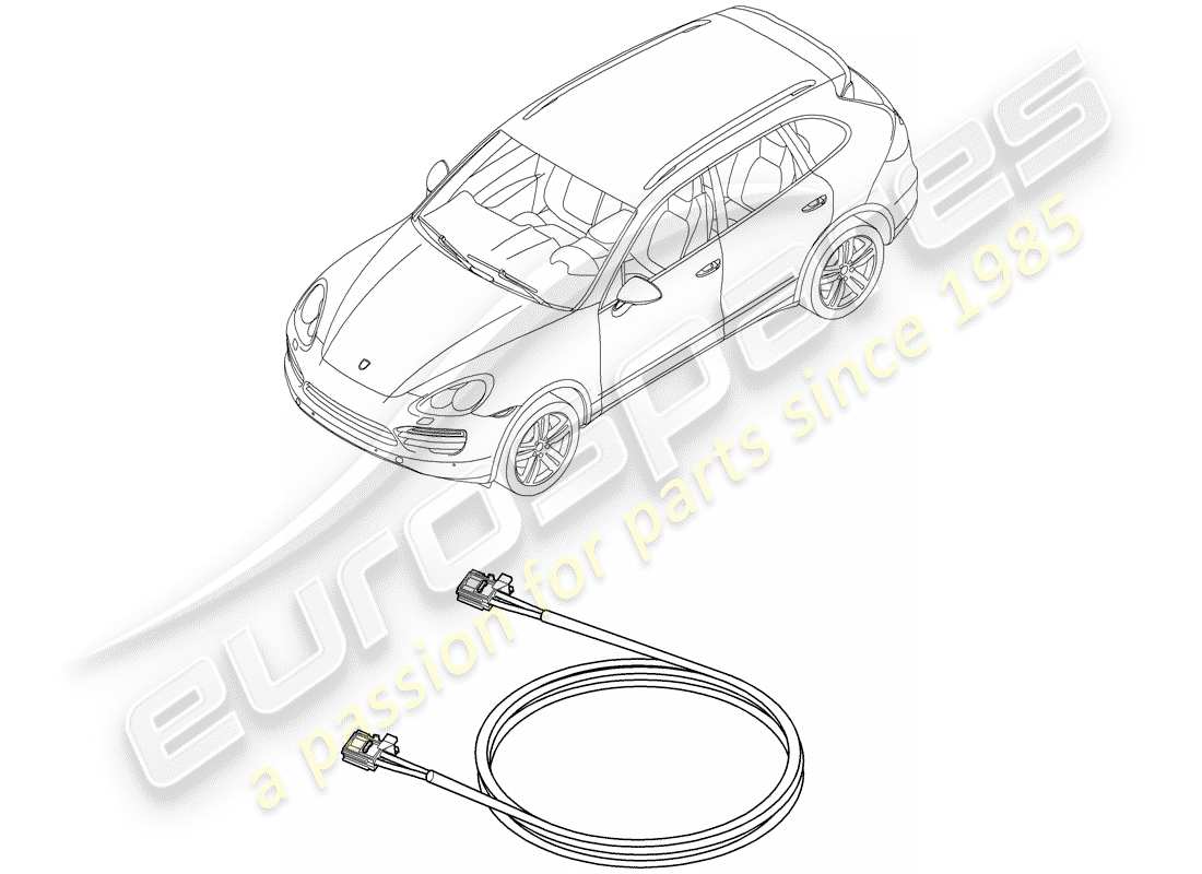 porsche 2012 (cayenne e2 92a) wiring harnesses part diagram