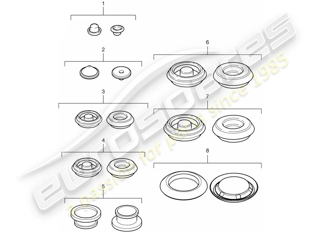 porsche 2006 (997-1) plug part diagram