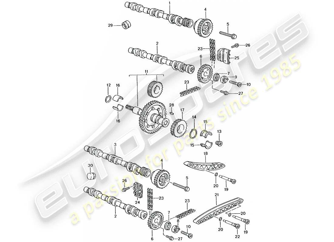 porsche 2003 (996 turbo / gt2) valve control part diagram