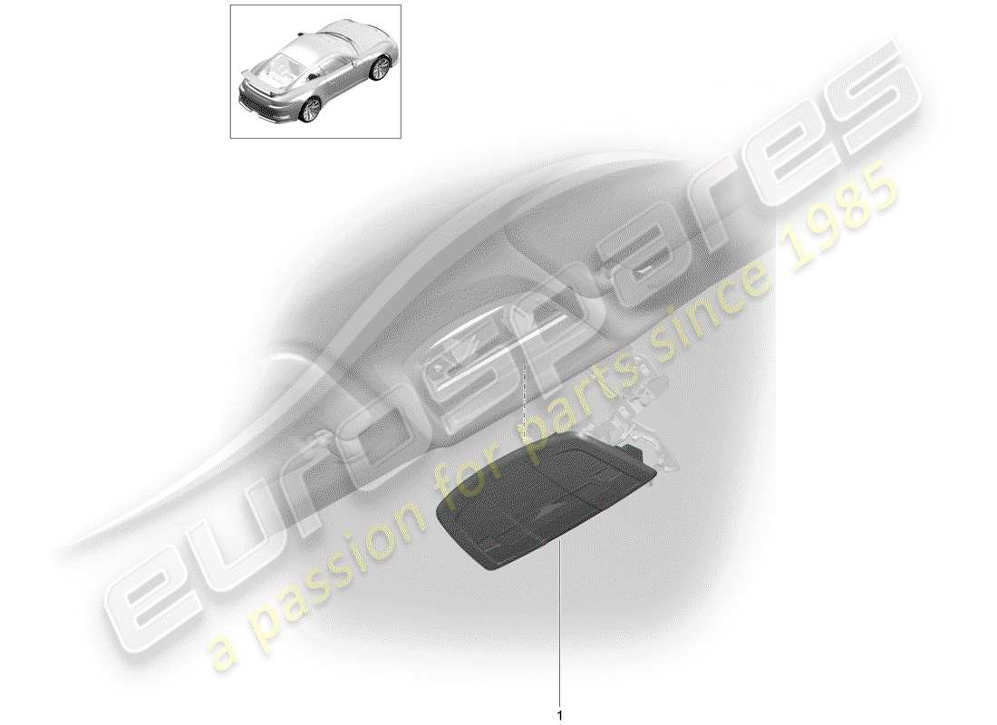 porsche 2018 (991-2 r/gt3/rs) bracket part diagram