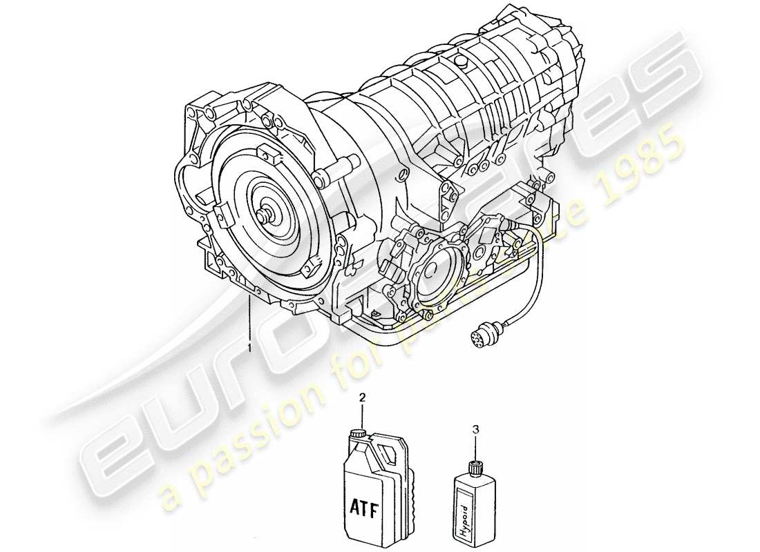 porsche 1997 (986 boxster) tiptronic part diagram