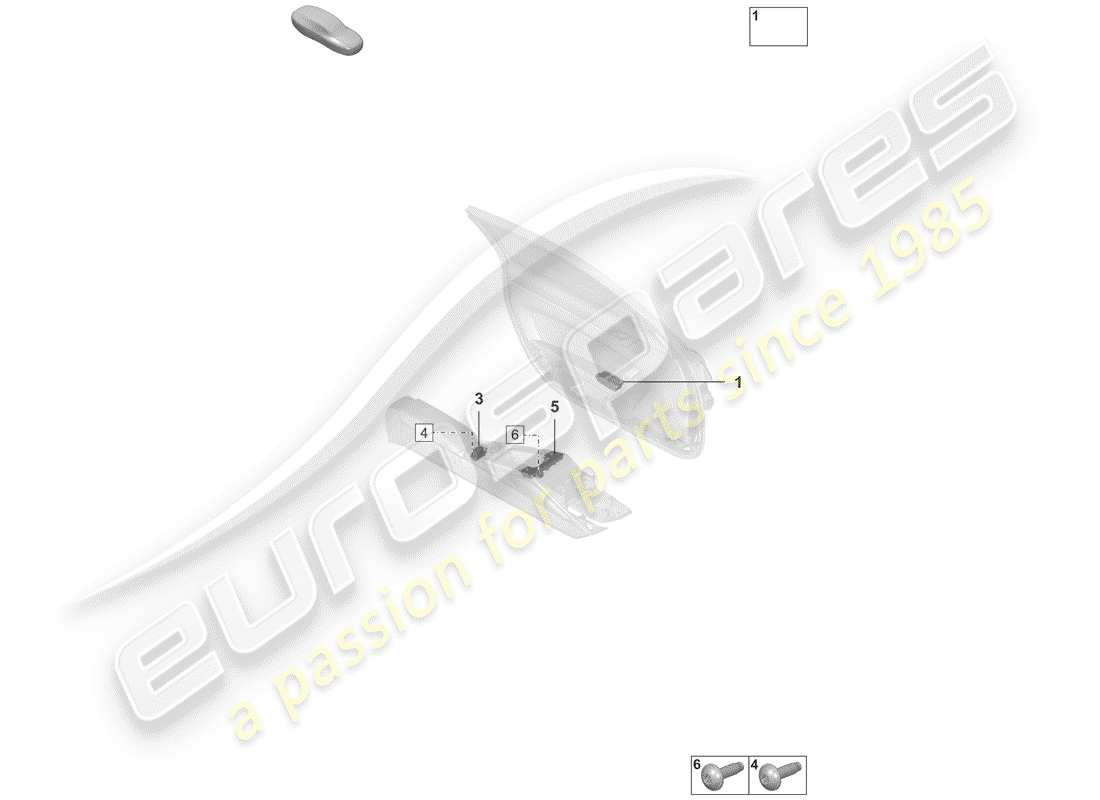 porsche 2019 (992-1) switch parts diagram
