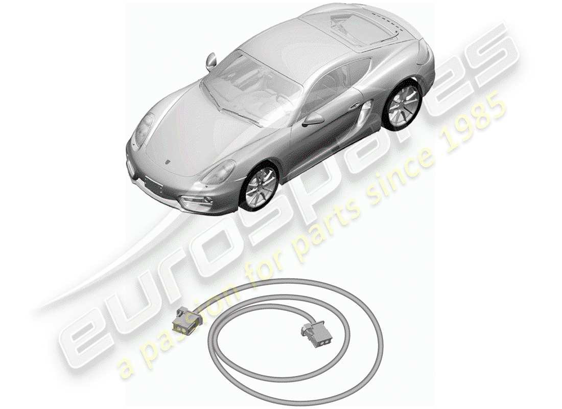 porsche 2016 (981 cayman) light fibre optic part diagram