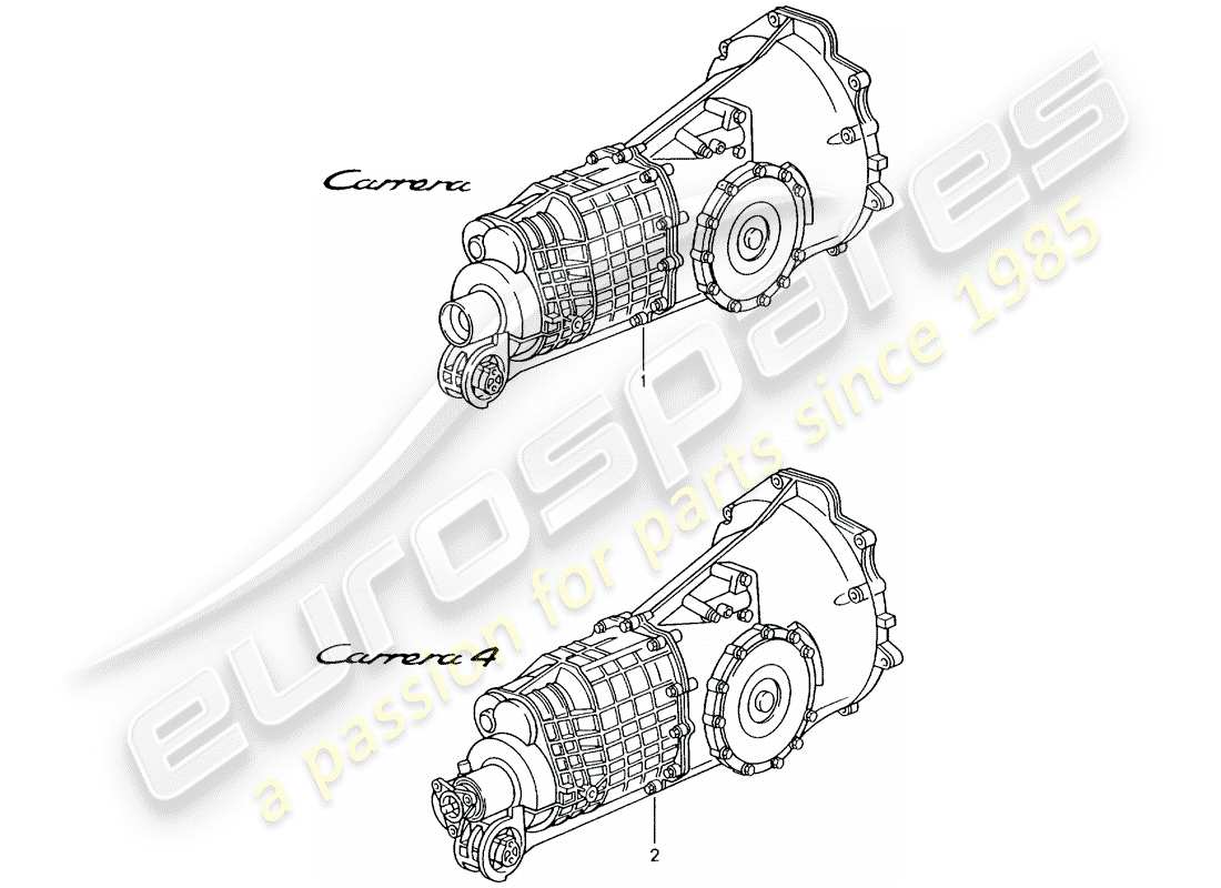 porsche replacement catalogue (2009) manual gearbox parts diagram