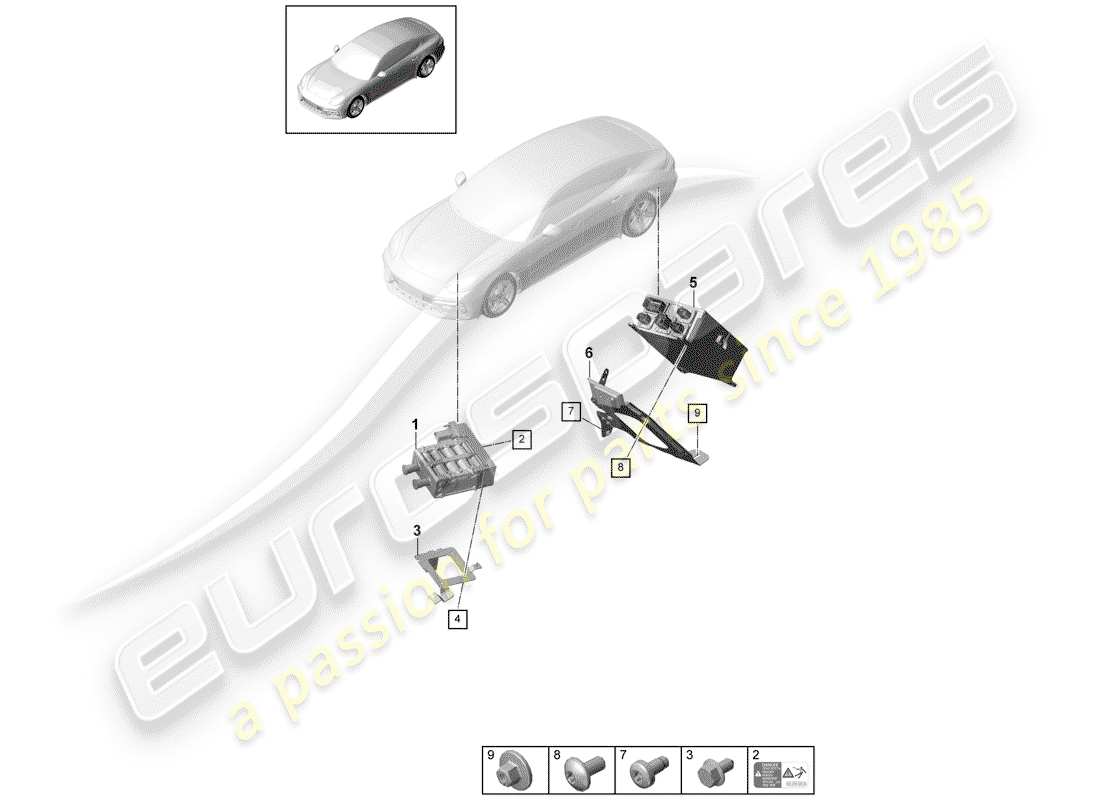porsche 2017 (panamera 971-1) heater part diagram