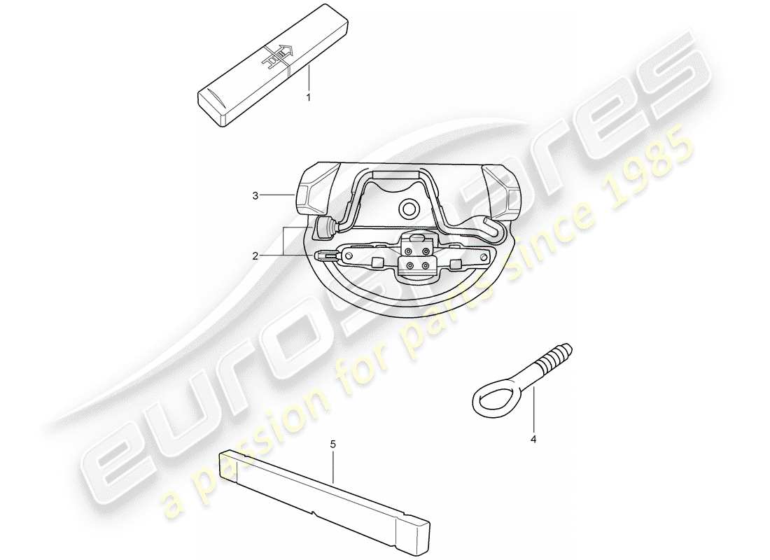 porsche 2011 (997-2) tool parts diagram