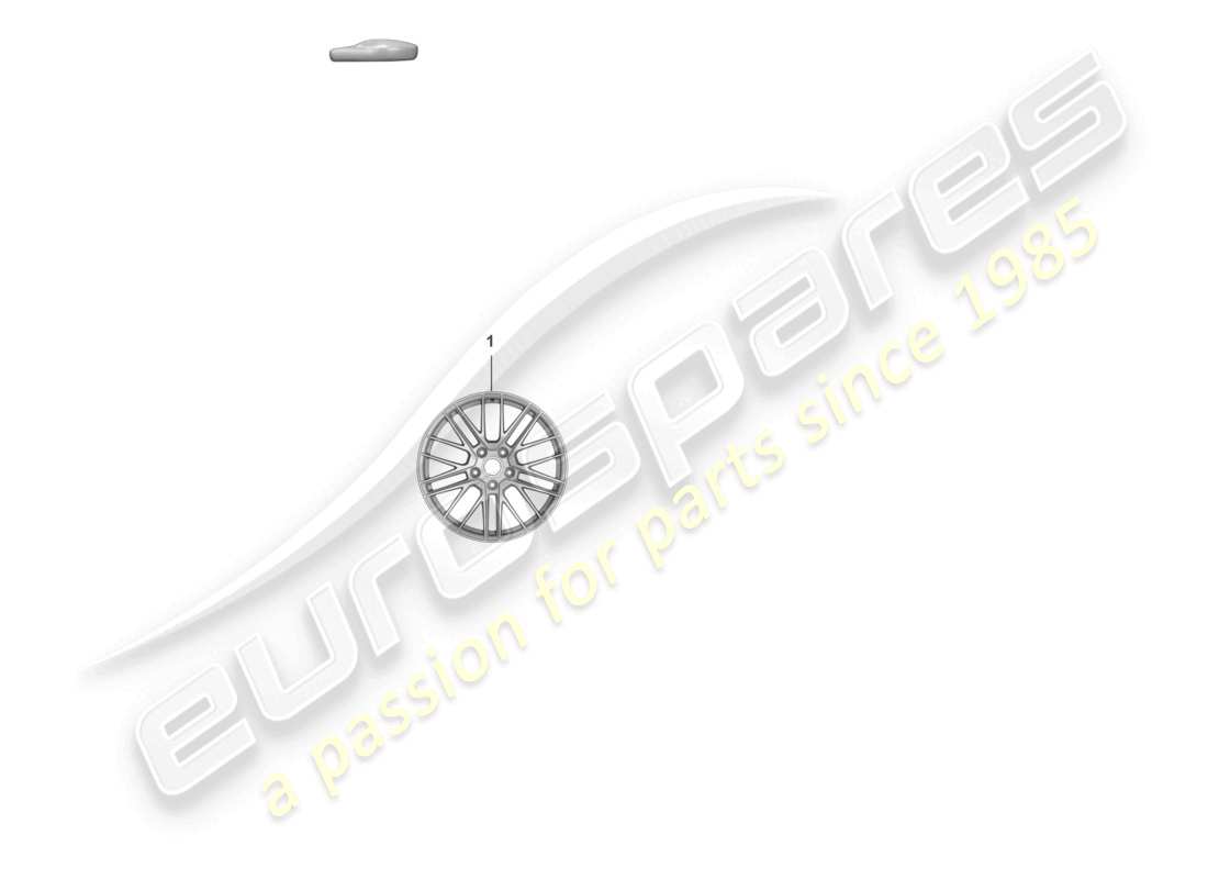porsche 2019 (992-1) alloy wheel parts diagram