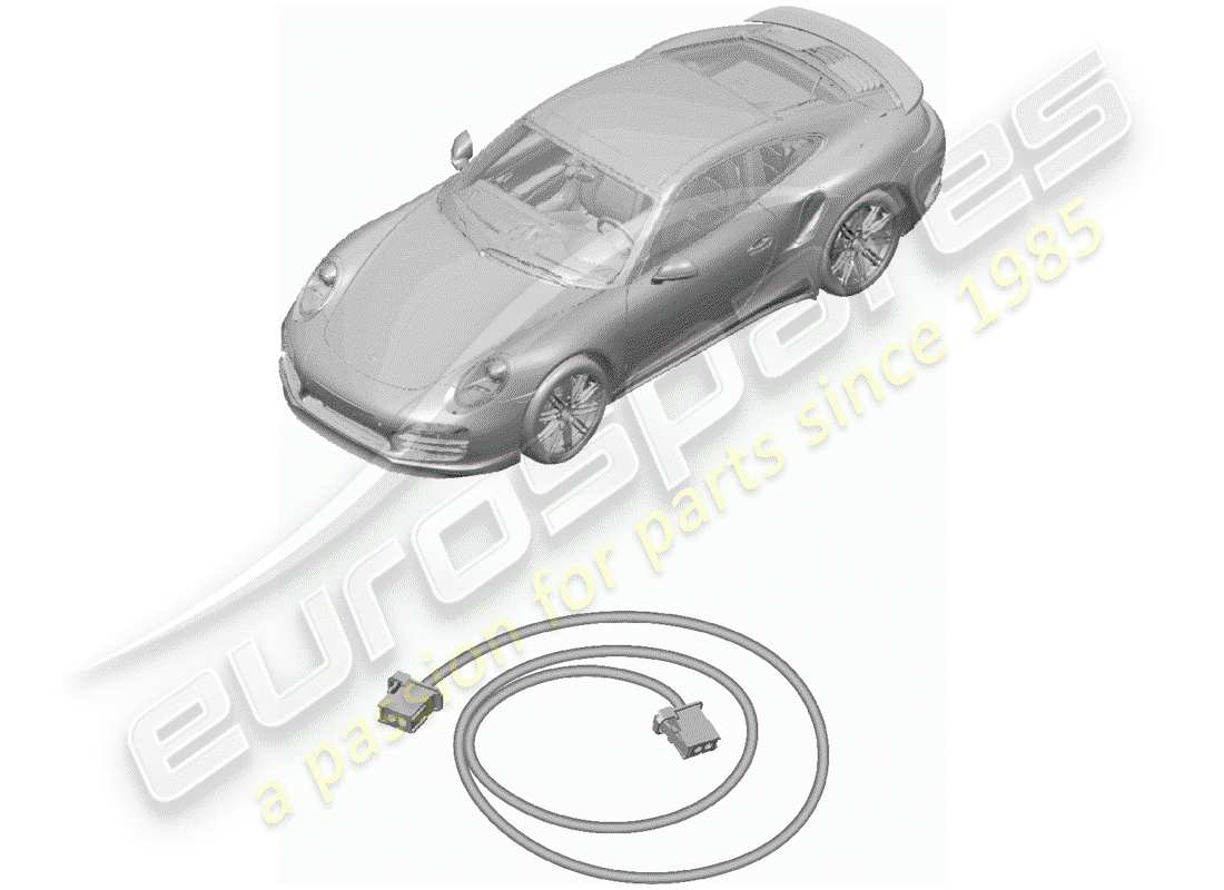 porsche 2015 (991-1 turbo) light fibre optic part diagram