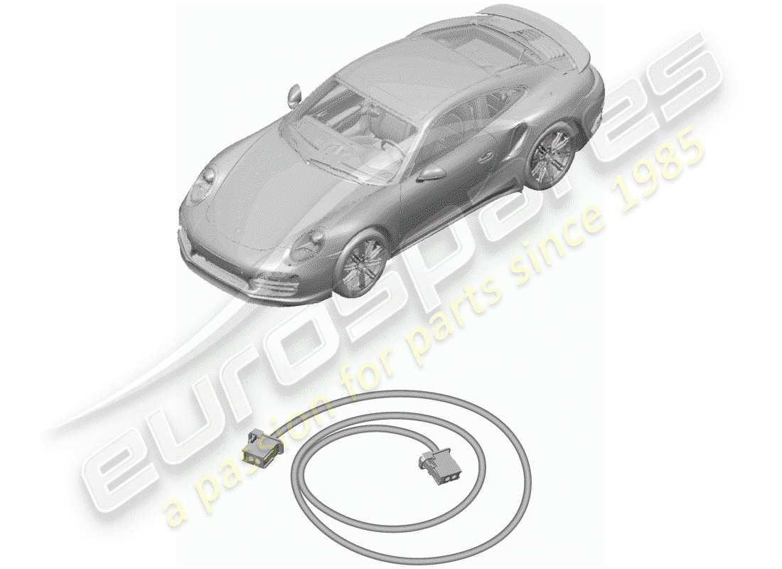 porsche 2015 (991-1 turbo) wiring harnesses part diagram