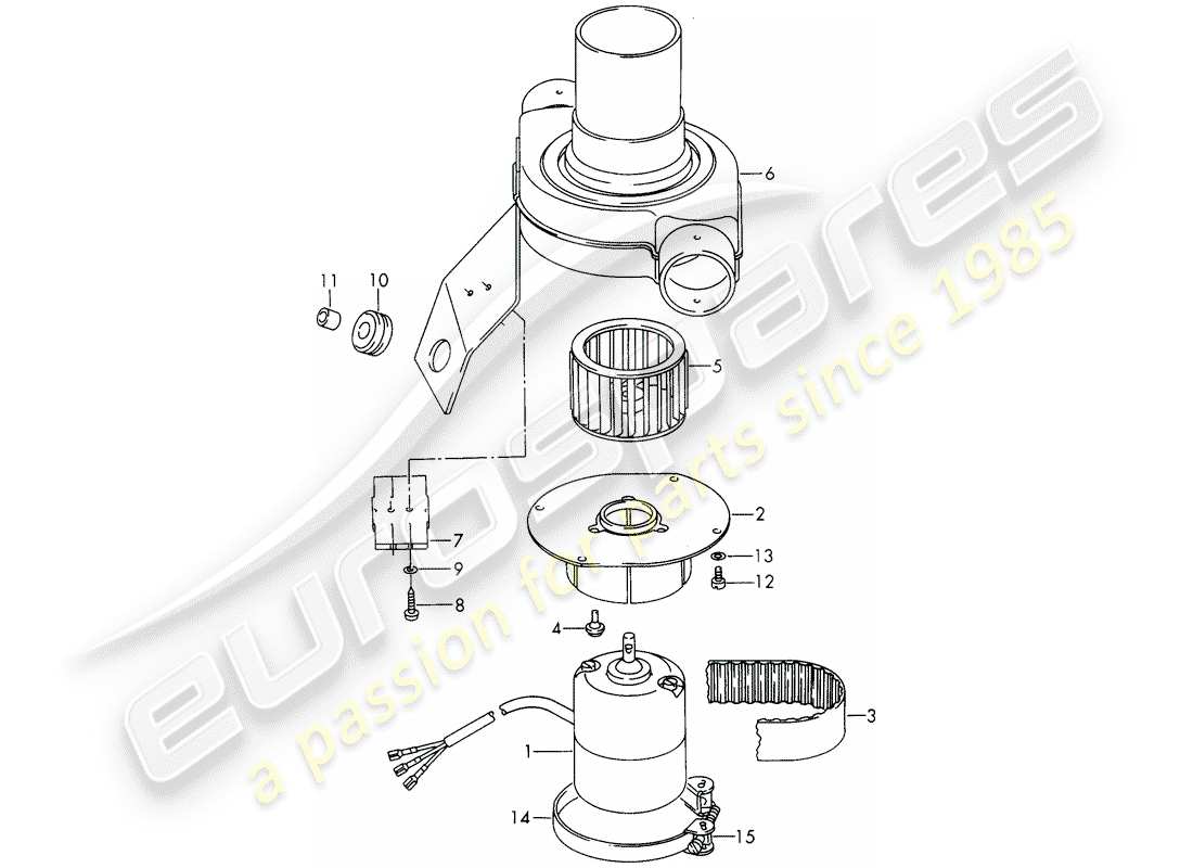porsche 1969 (911/912) repair material - fan - d >> - mj 1968 part diagram