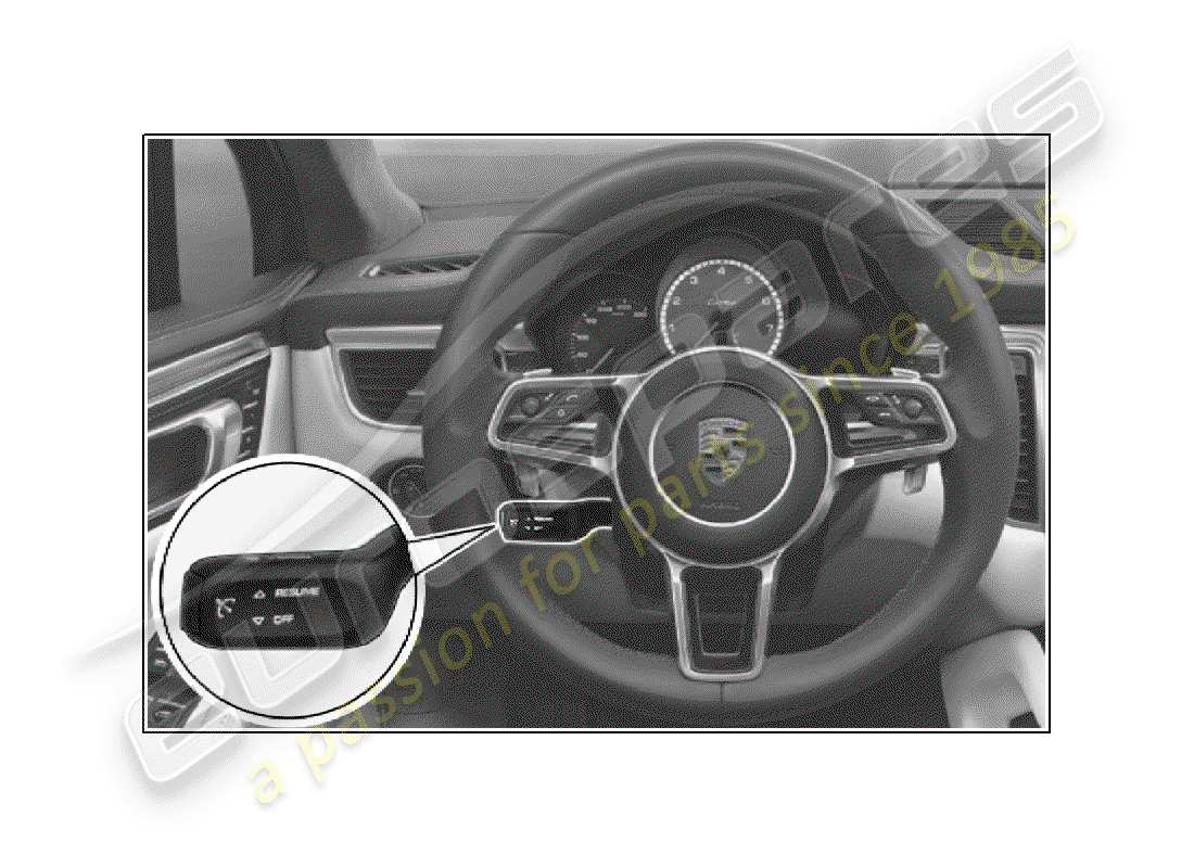 porsche 2016 (tequipment macan) cruise control system part diagram