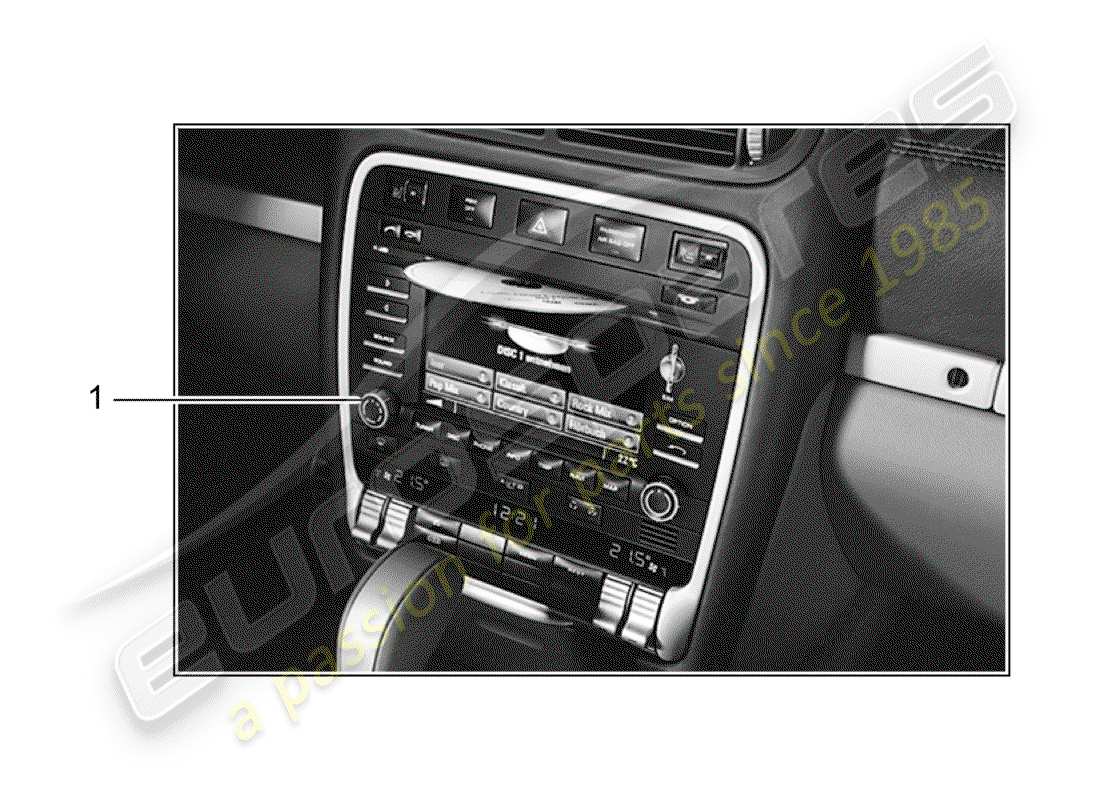 porsche 2013 (tequipment cayenne) navigation system part diagram