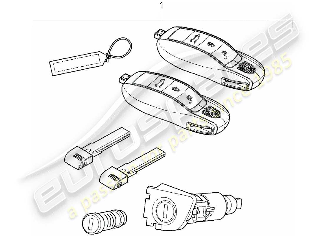 porsche 2013 (cayenne e2 92a) repair kits parts diagram