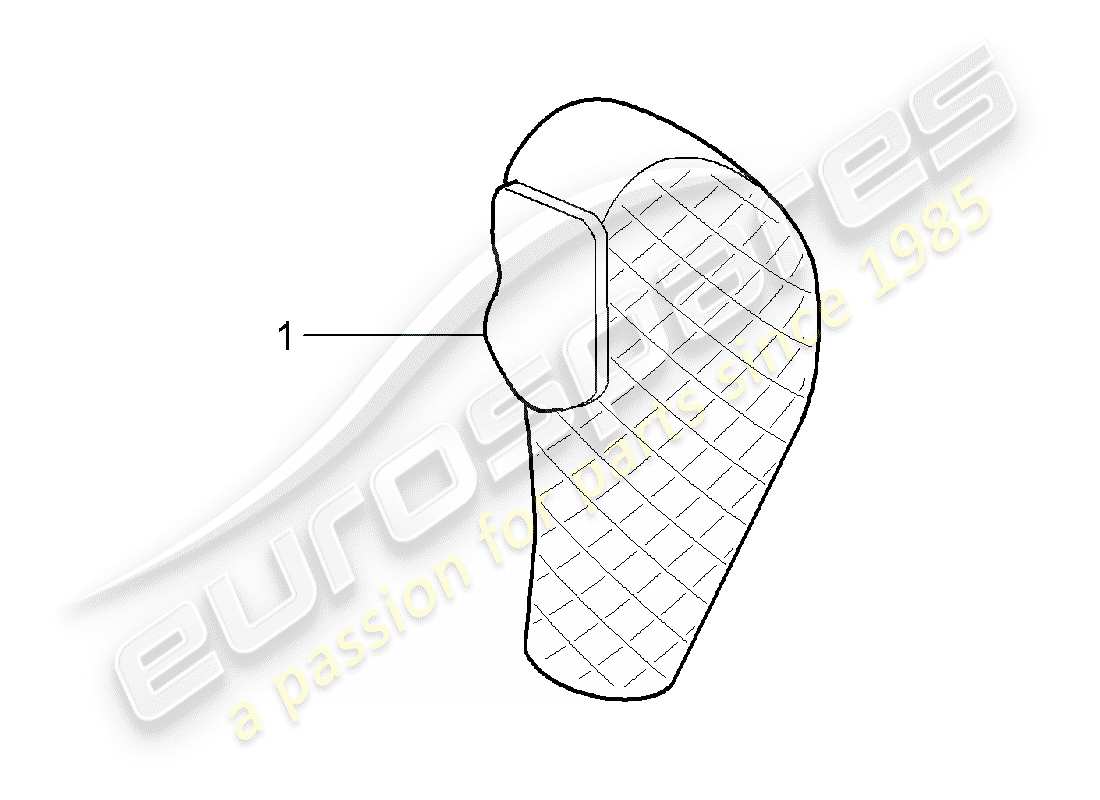 porsche 2016 (tequipment cayenne) selector lever part diagram
