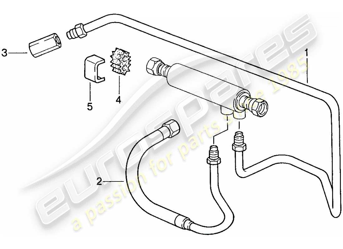 porsche 1990 (928) fuel cooling part diagram