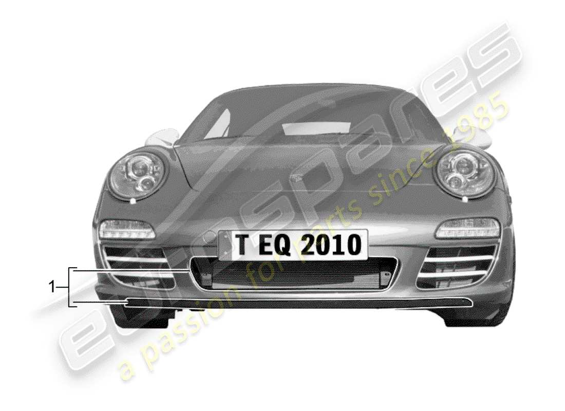 porsche 1990 (tequipment) radiator parts diagram