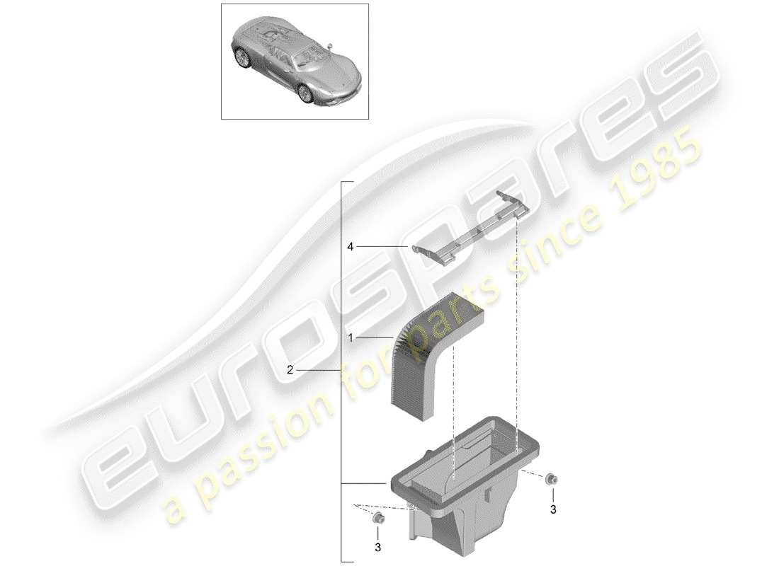 porsche 2015 (918 spyder) replacement fresh air filter part diagram