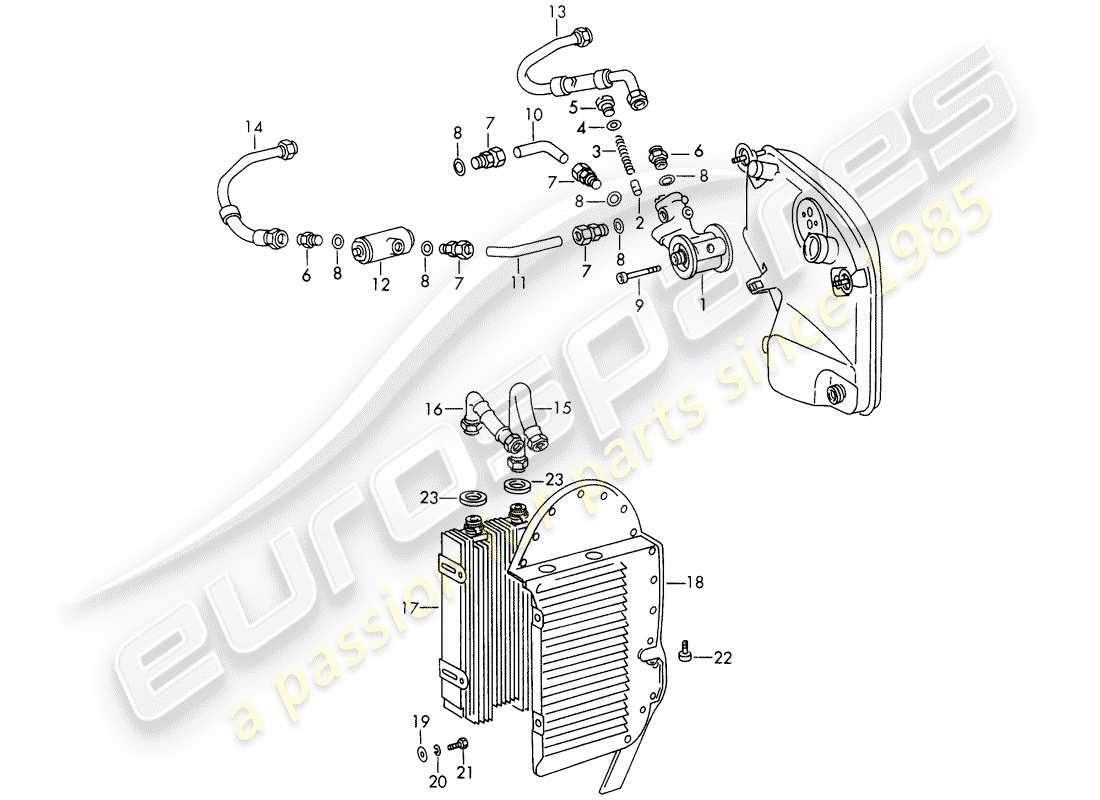 porsche 1967 (911/912) engine lubrication - auxiliary units - for - typ 901/10 - d - mj 1969>> part diagram