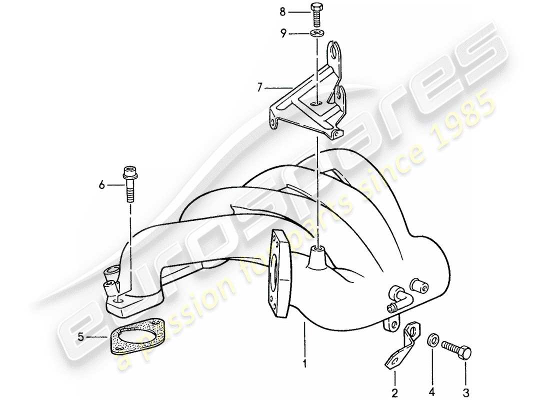 porsche 1990 (944) l-jetronic - 3 part diagram
