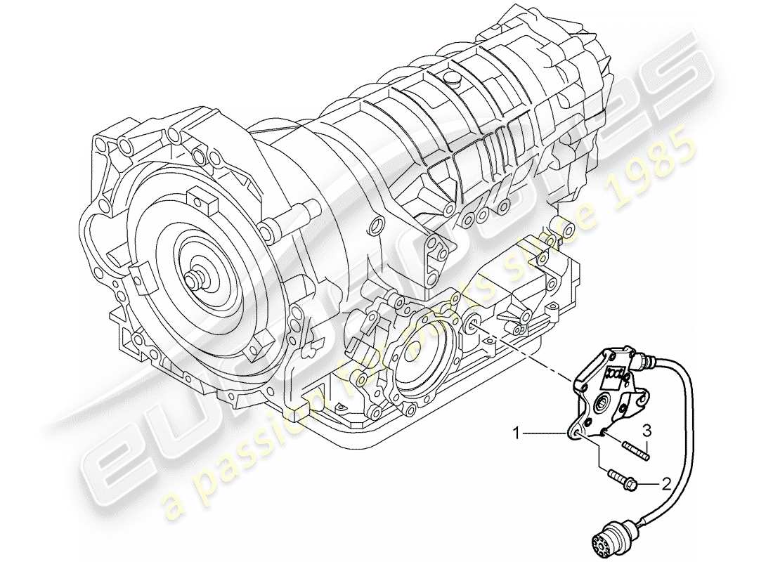 porsche 2008 (987 boxster) tiptronic parts diagram