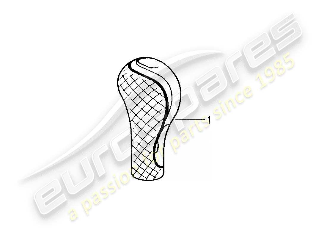 porsche 2000 (tequipment) selector lever parts diagram