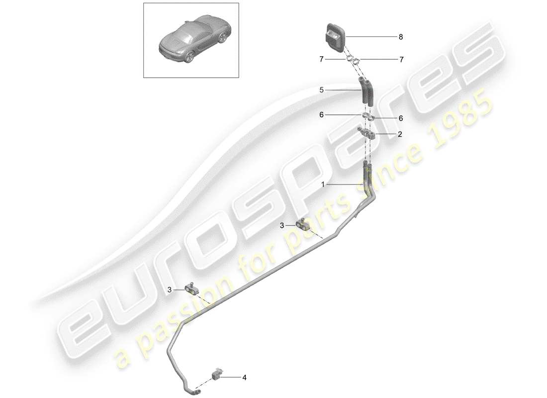 porsche 2013 (981 boxster) heater parts diagram