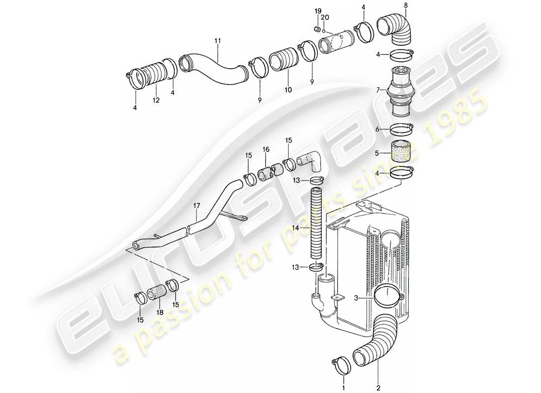 porsche 1987 (959) supercharging 2 part diagram