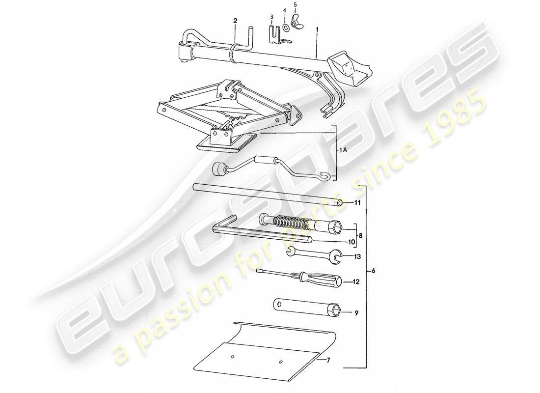 porsche 1977 (924) accessories - additional accessories in the - classic catalogue - (model: cla) part diagram