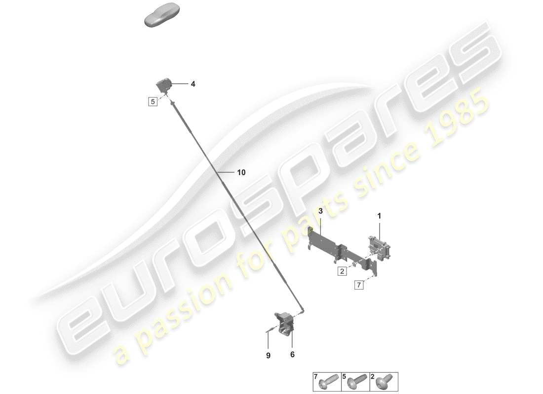 porsche 2019 (992-1) single parts parts diagram