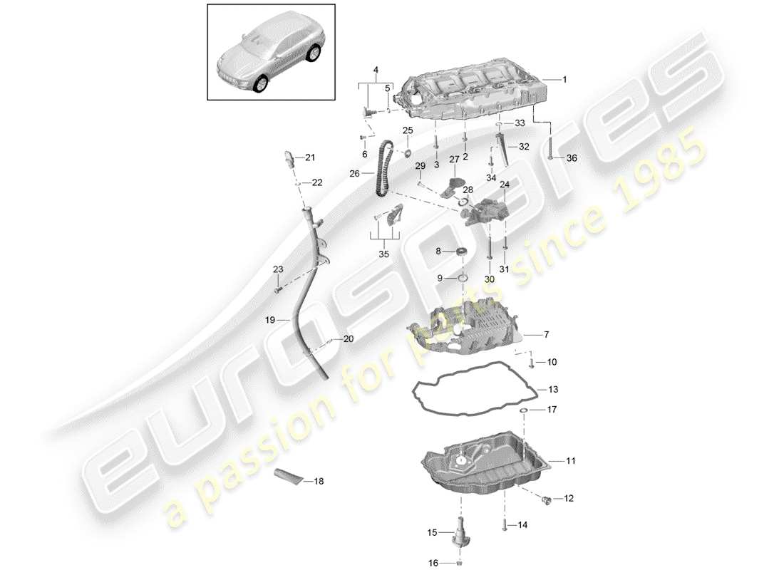 porsche 2014 (macan) intake manifold part diagram