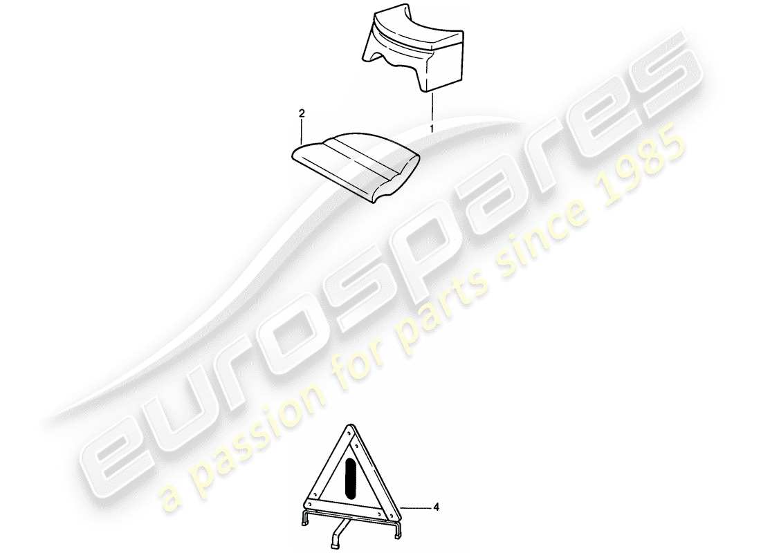 porsche 1987 (911) accessories - child seat - floor mat - vehicle cover part diagram