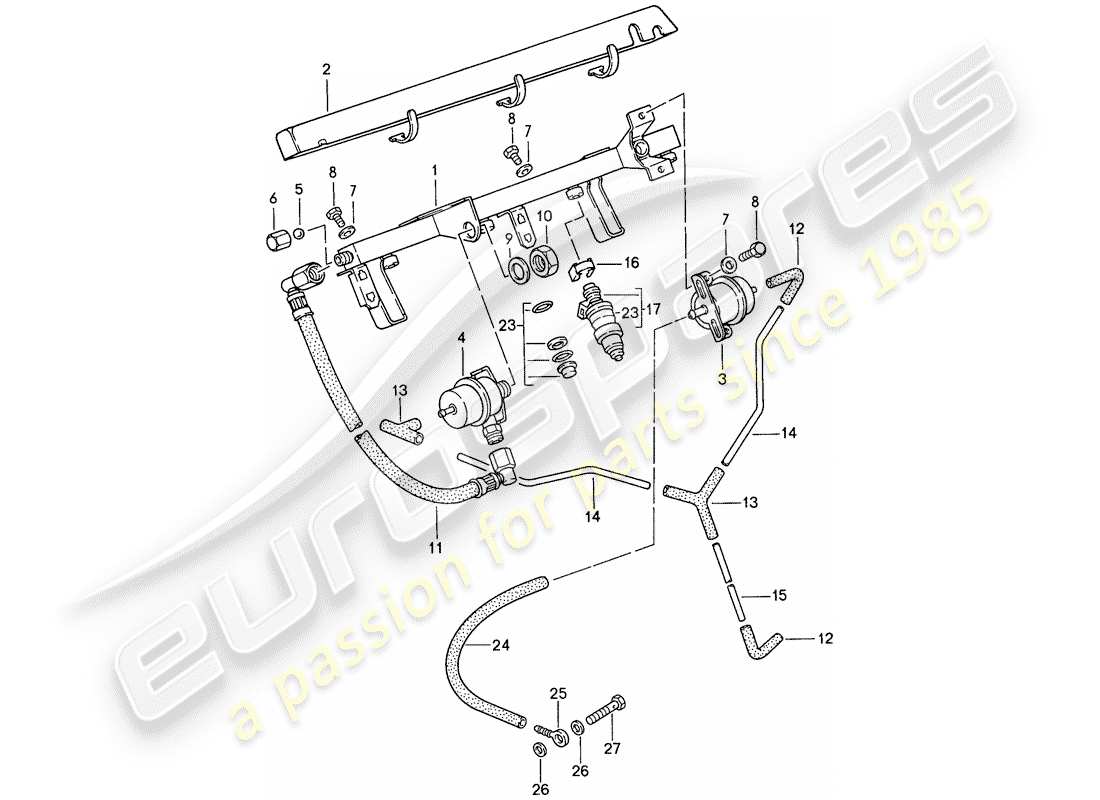 porsche 1991 (944) l-jetronic - 2 parts diagram