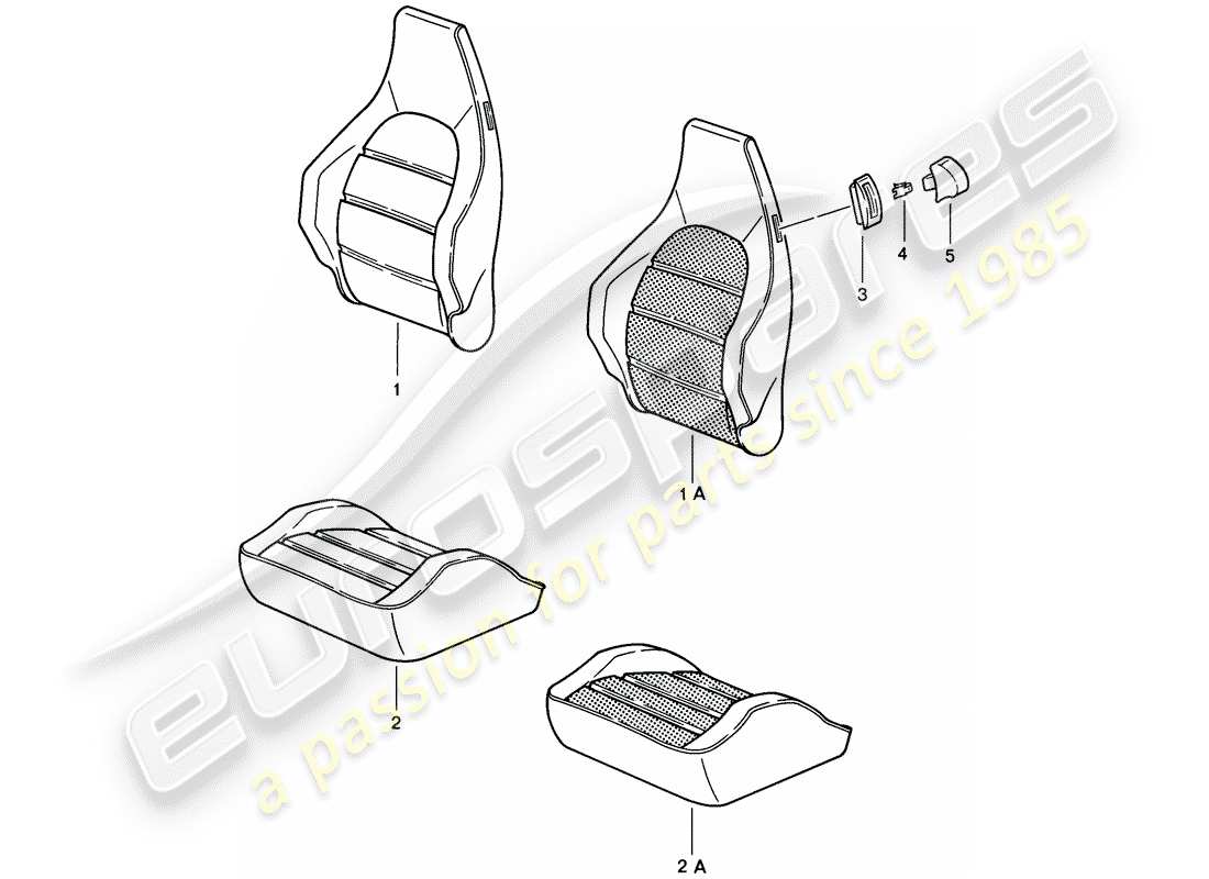 porsche 1986 (928) sports seat - electrically adjustable - cover - heater element - d - mj 1985>> part diagram