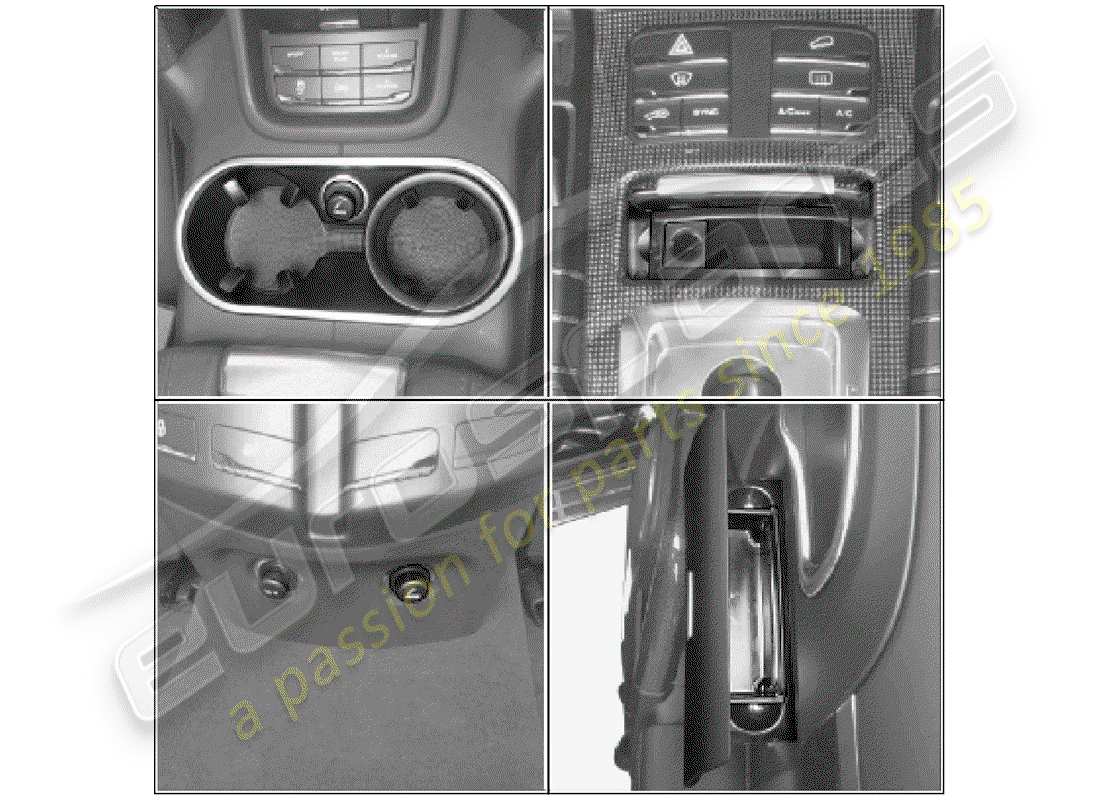 porsche 2006 (tequipment cayenne) smoker package part diagram