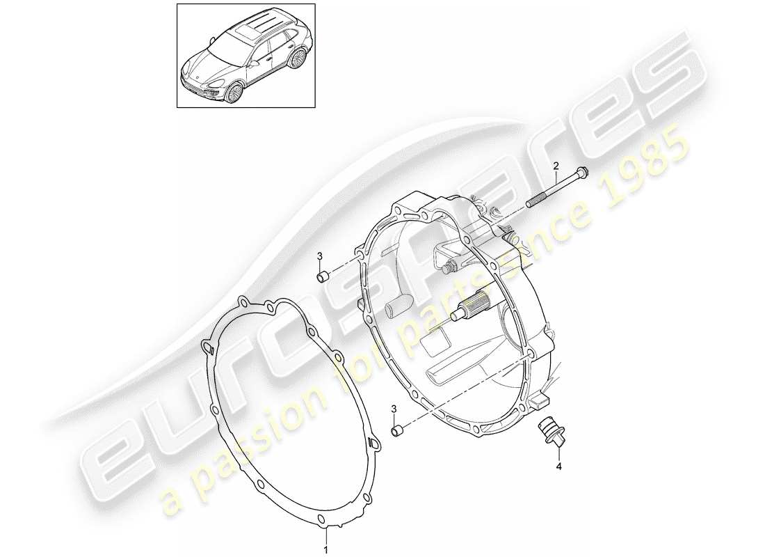 porsche 2017 (cayenne e2 92a) mounting parts for engine and part diagram