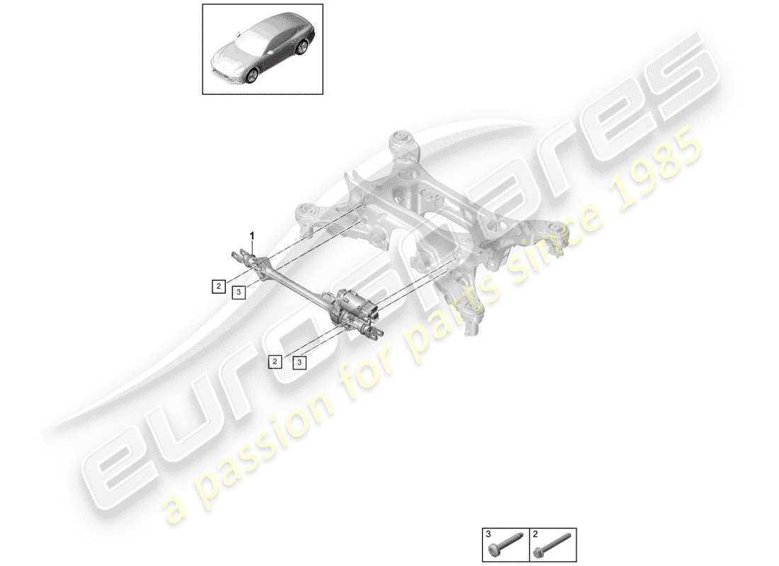 porsche 2017 (panamera 971-1) steering part diagram