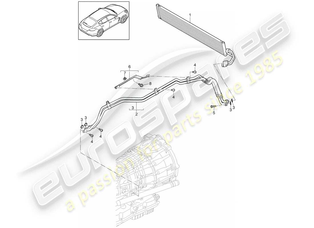 porsche 2016 (panamera 970) - pdk - part diagram