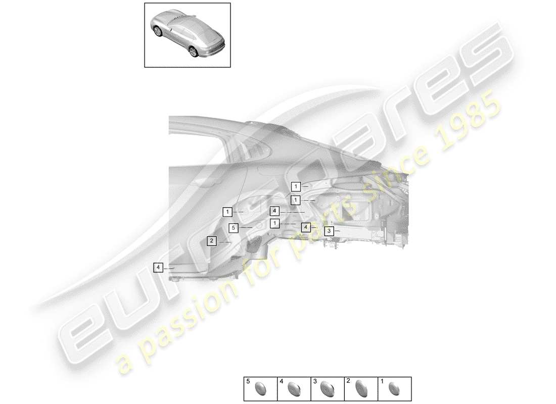 porsche 2019 (panamera 971-1) plug part diagram